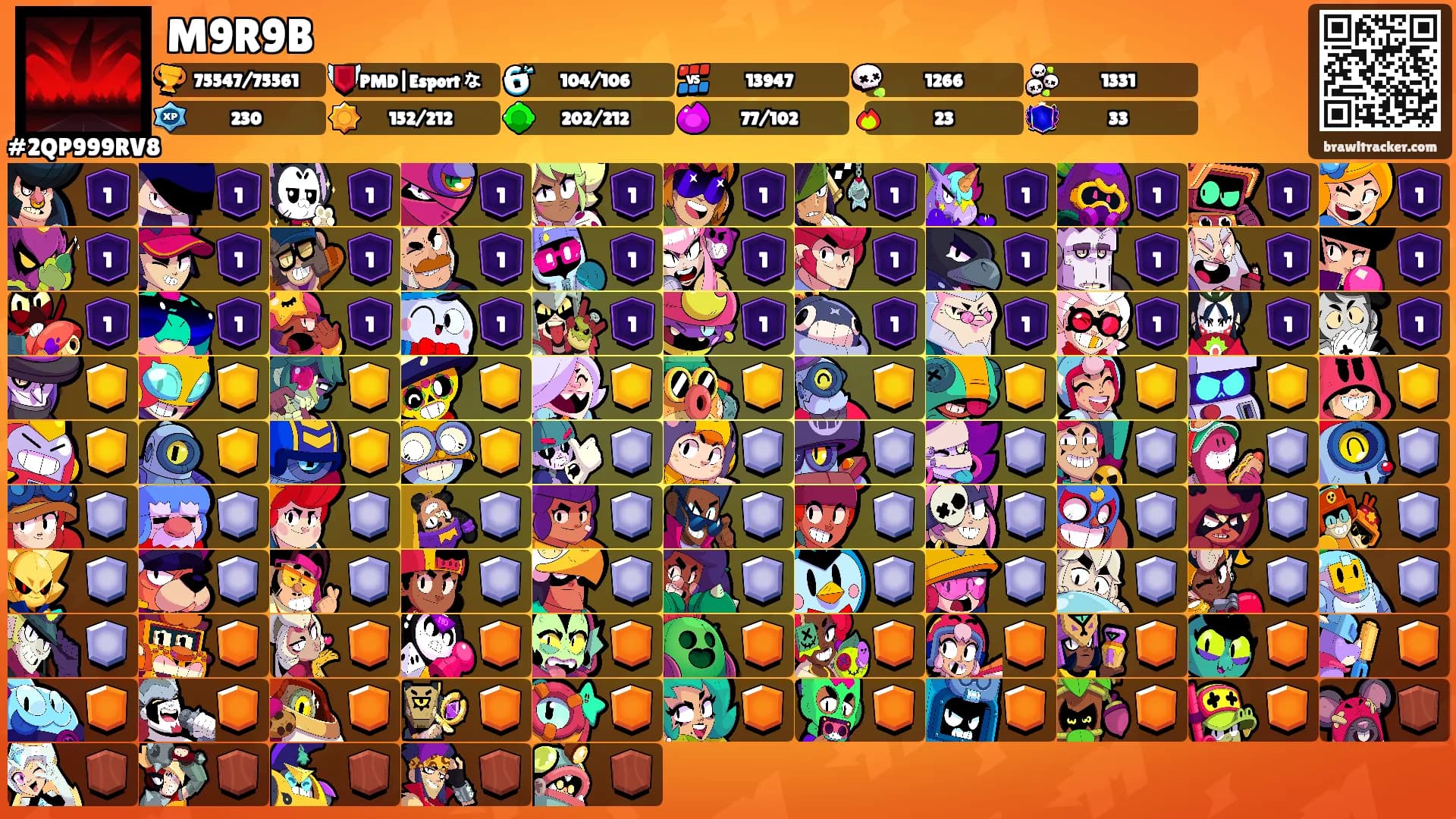 M9R9B's Ranks