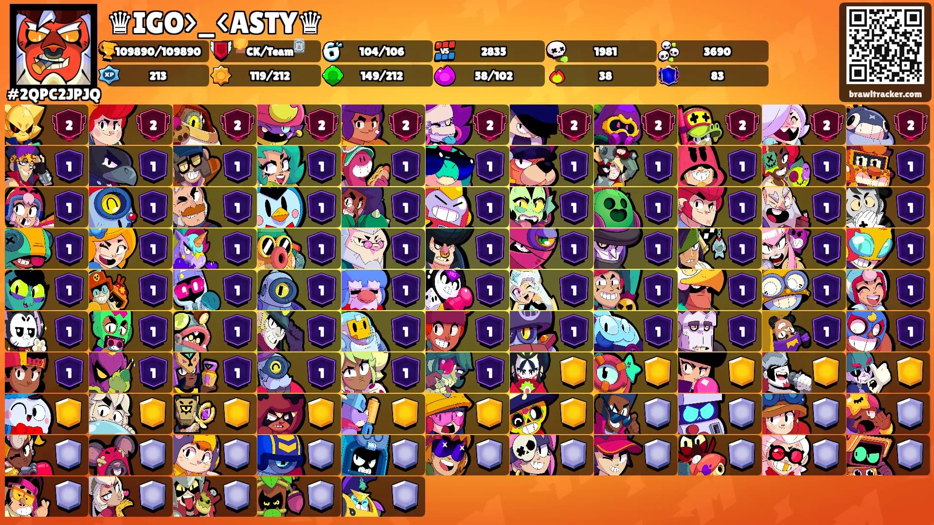 ♛IGO>_<ASTY♛'s Ranks