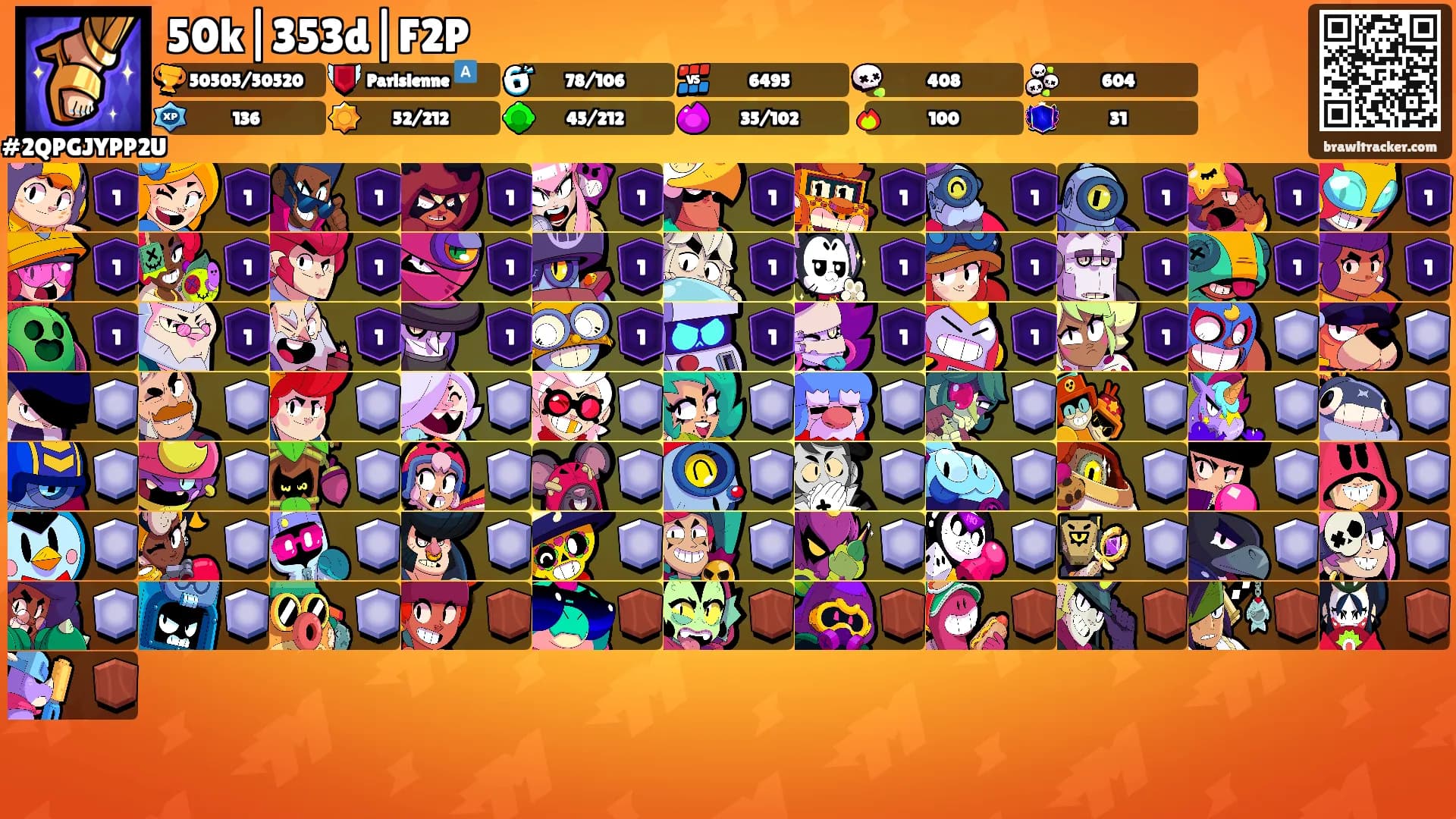 50k|353d|F2P's Ranks