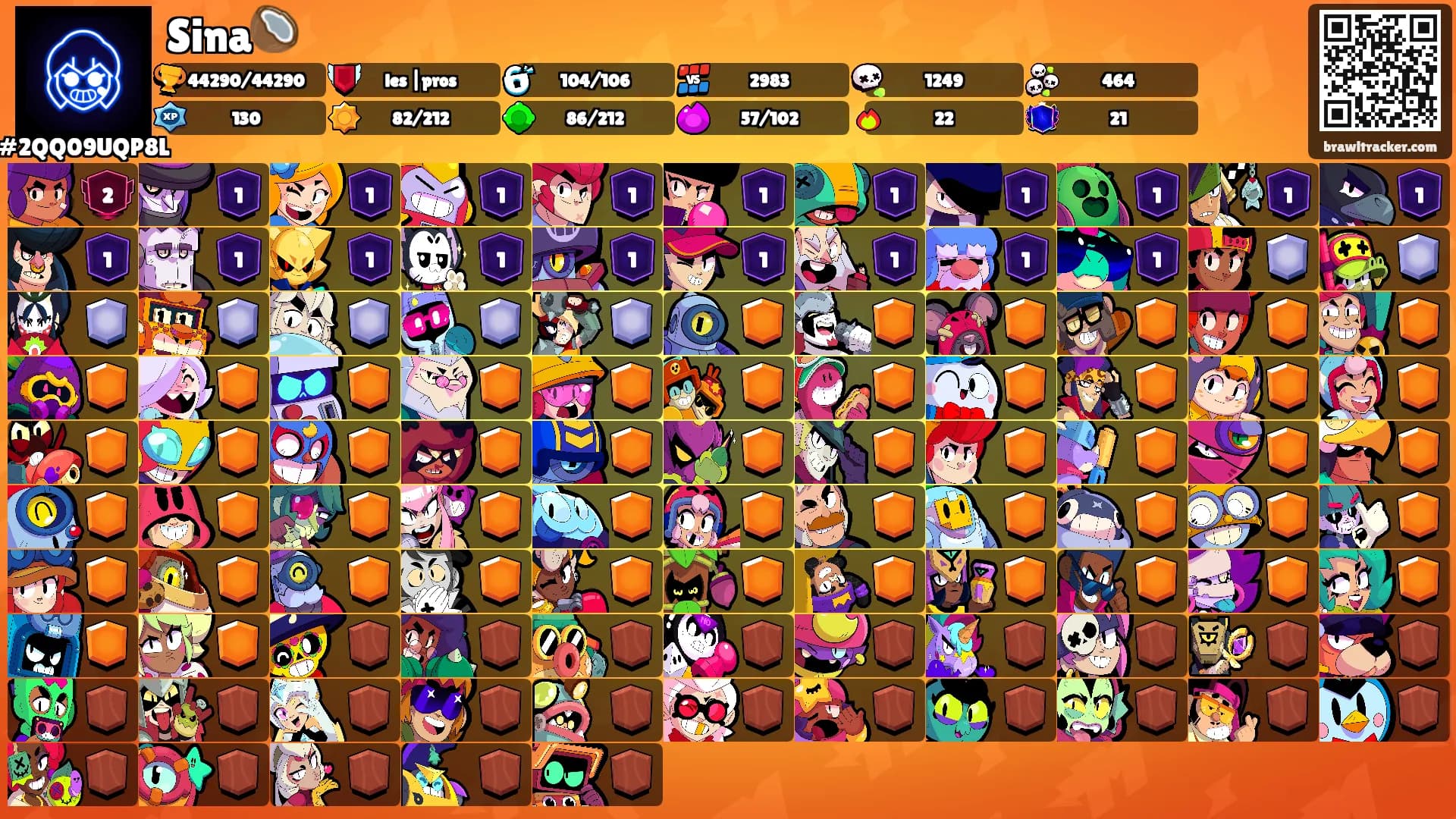 Sina🥥's Ranks