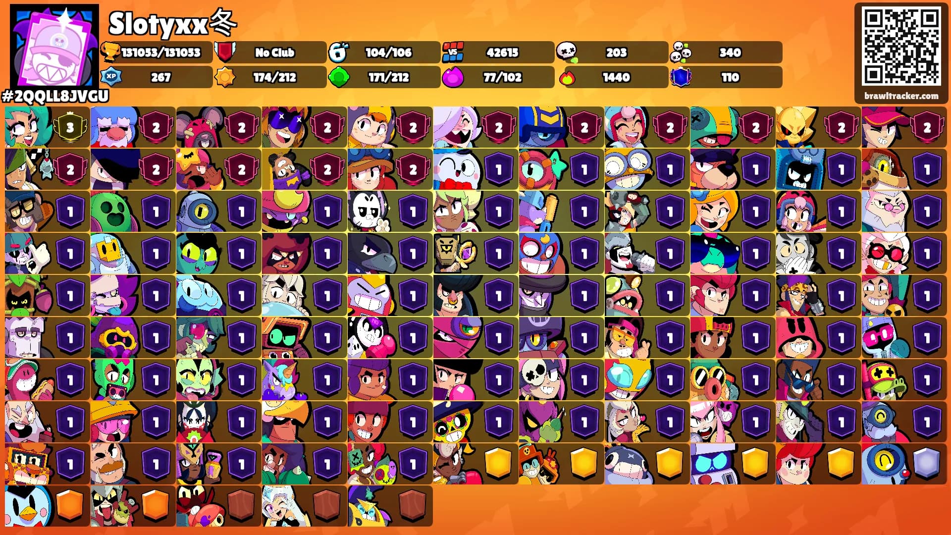 Slotyxx冬's Ranks