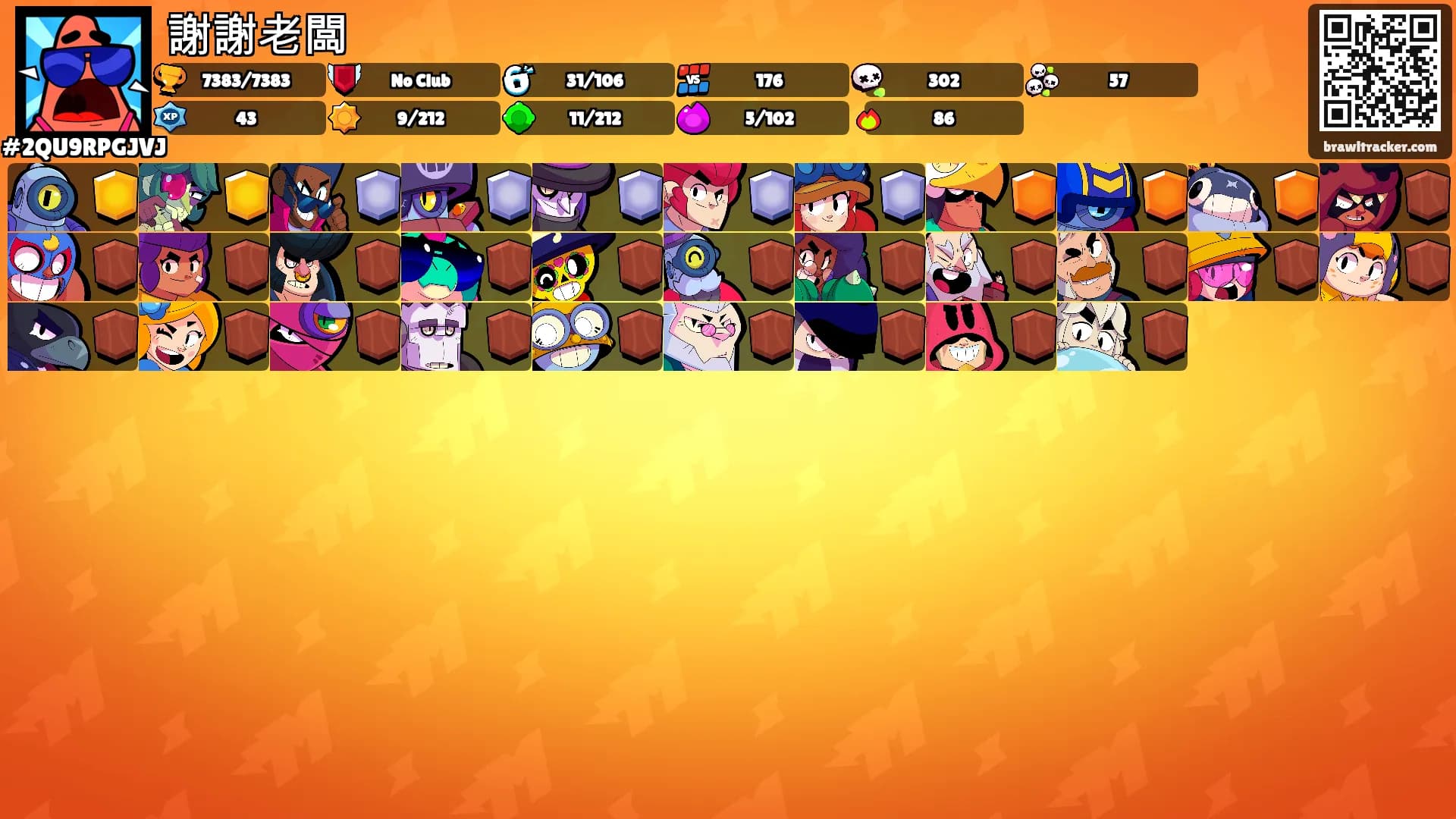 謝謝老闆's Ranks