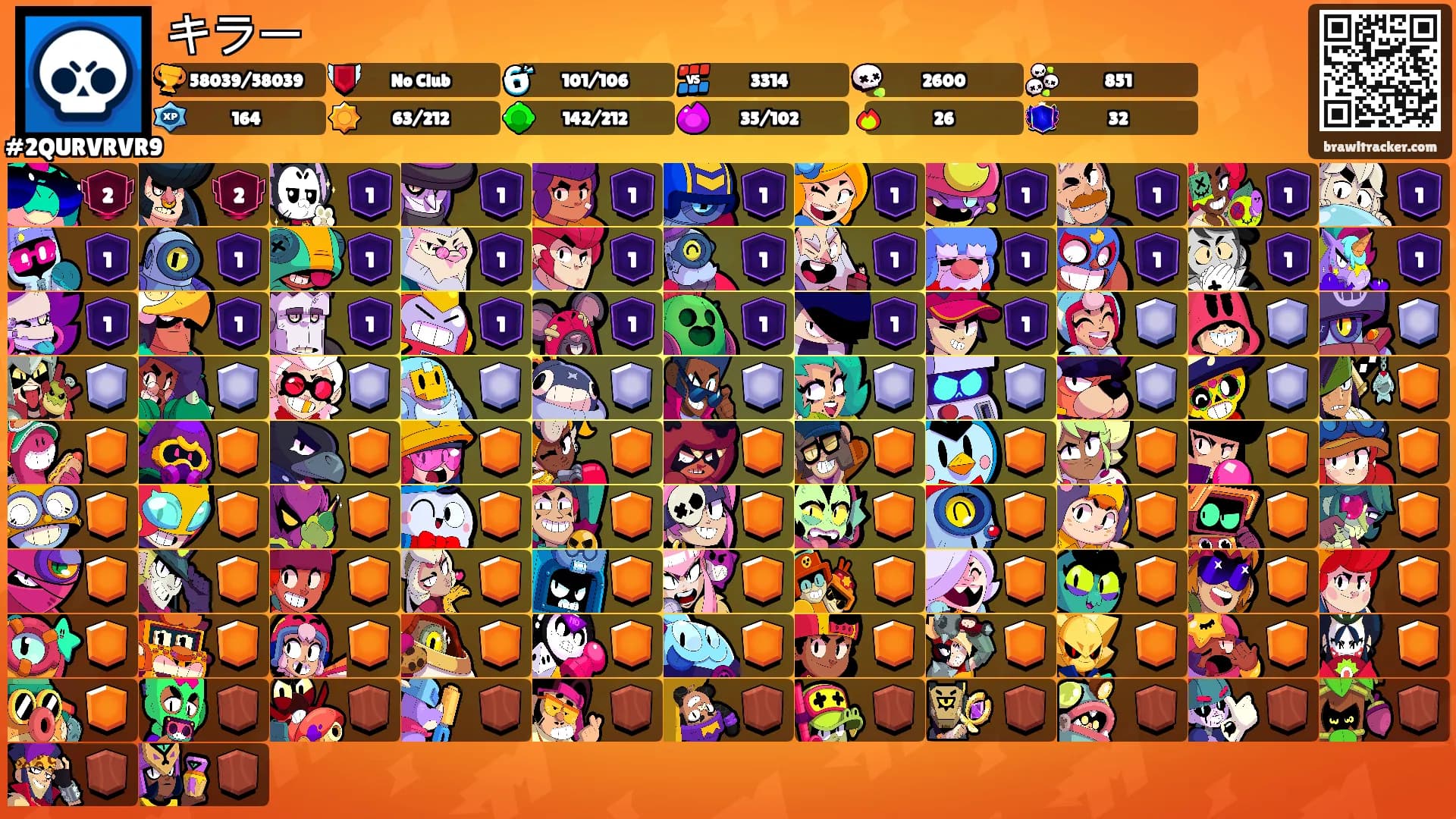 キラー's Ranks
