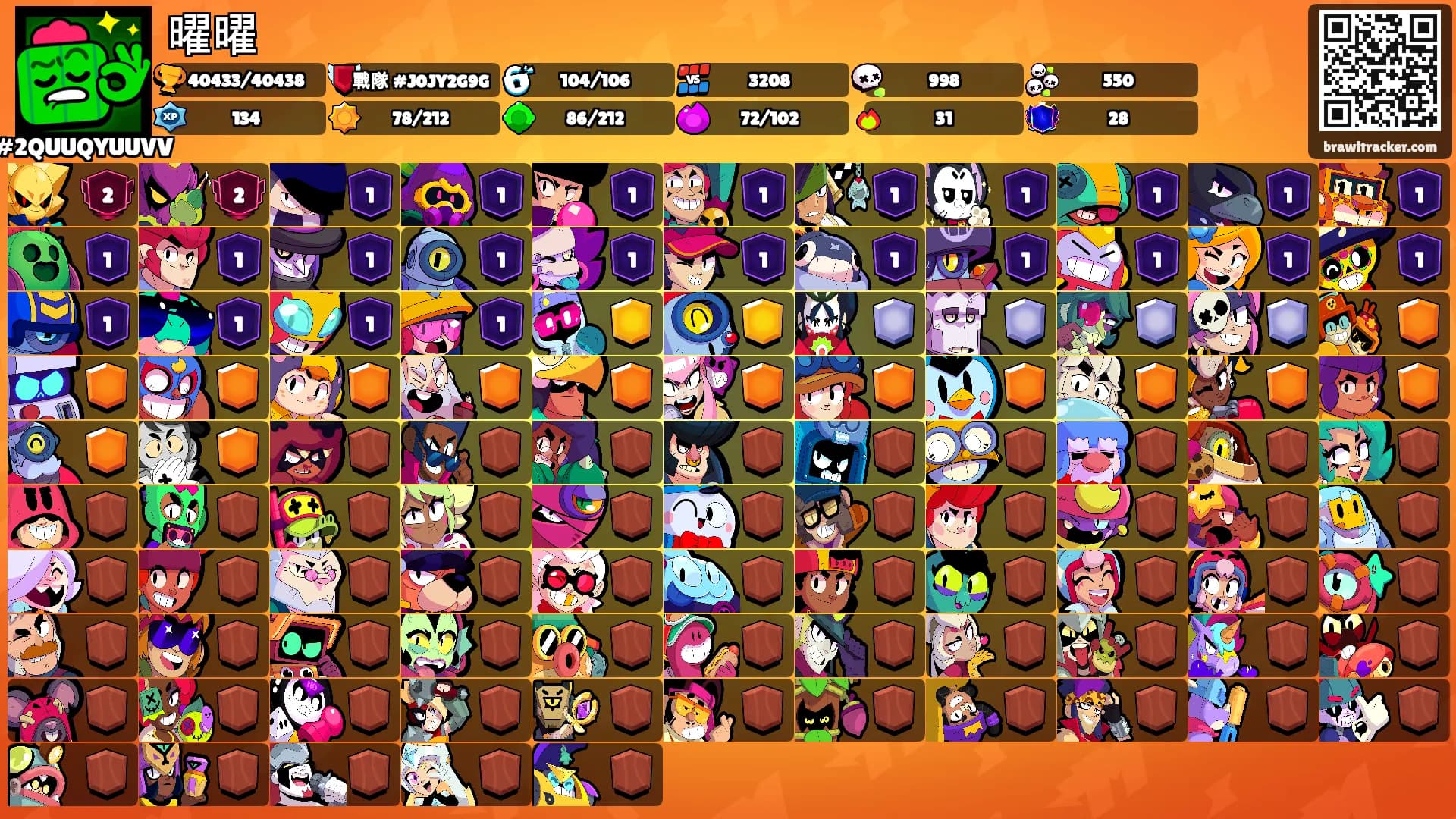 曜曜's Ranks