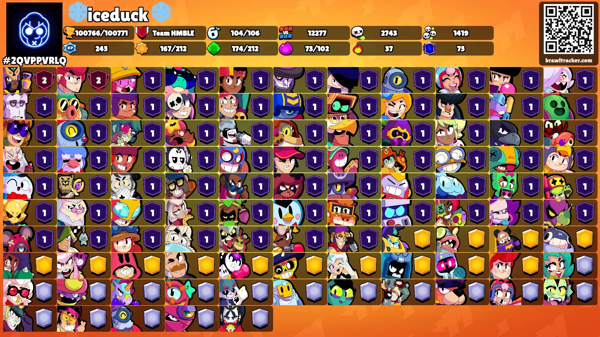 ❄️iceduck ❄️'s Ranks
