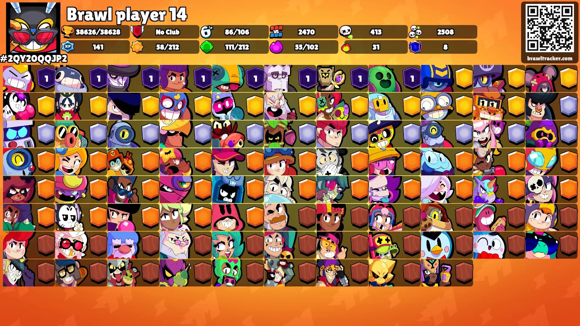 Brawl player 14's Ranks
