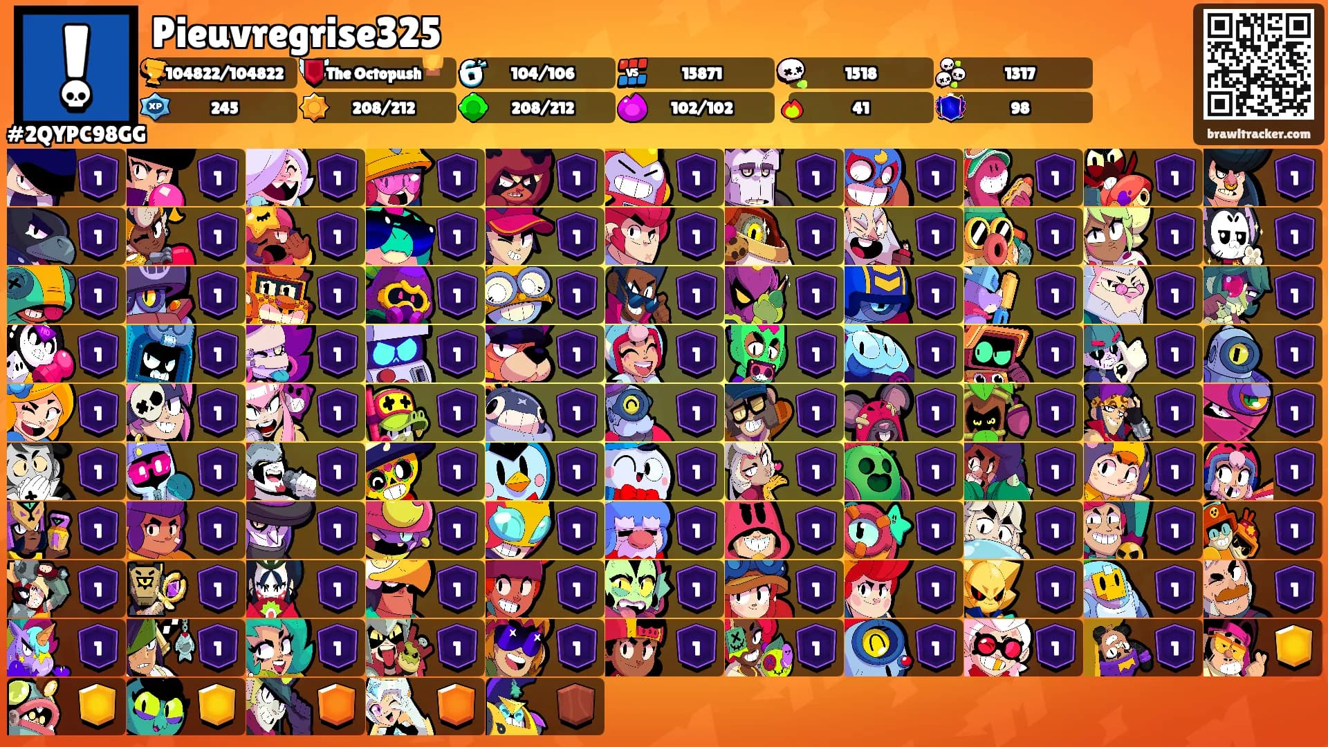 Pieuvregrise325's Ranks