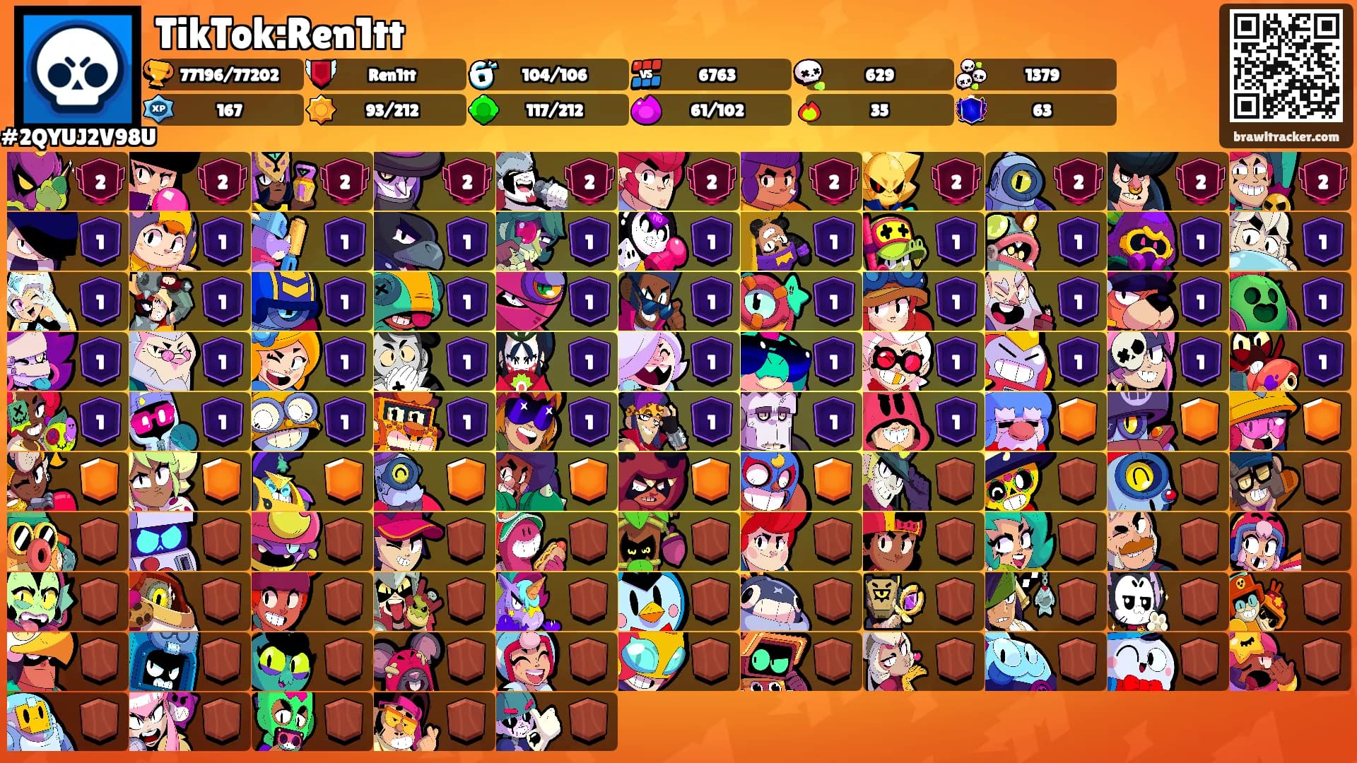 TikTok:Ren1tt's Ranks