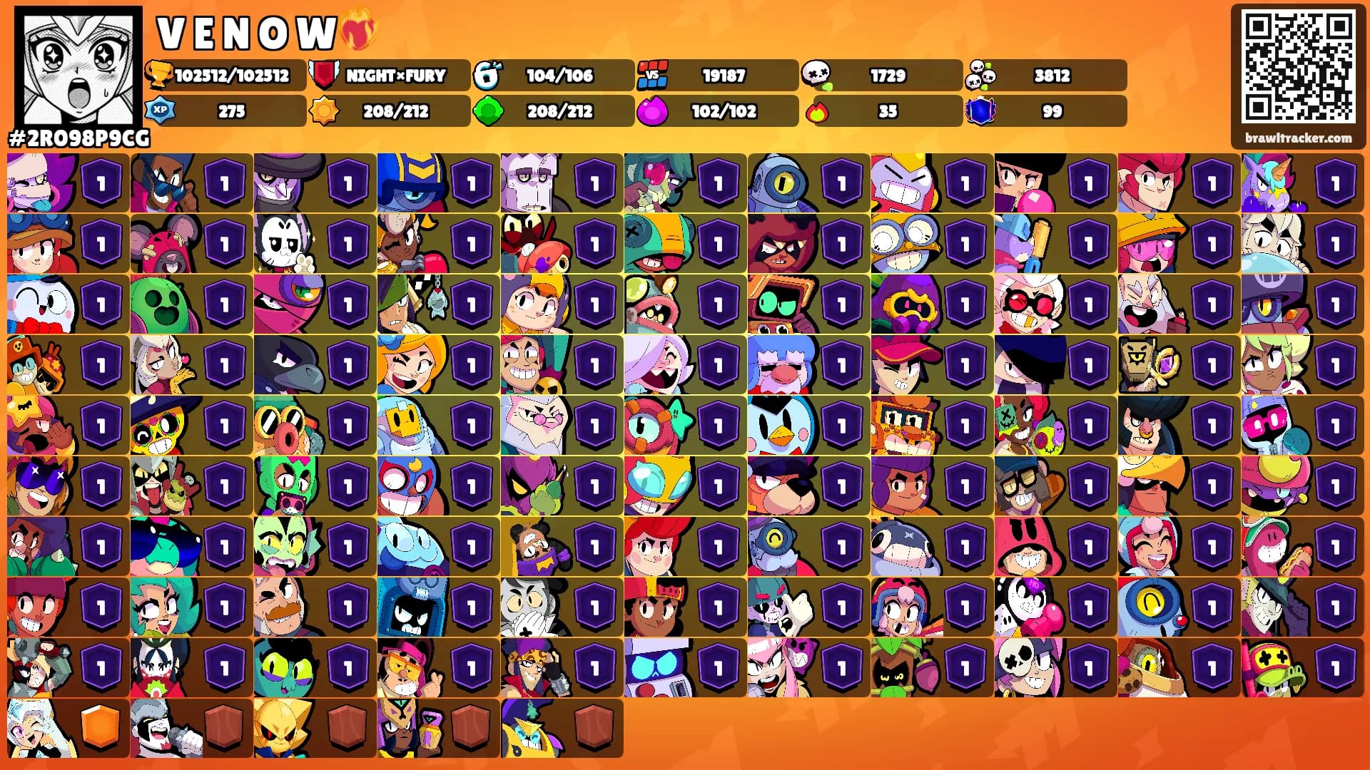 V E N O W❤️‍🔥's Ranks