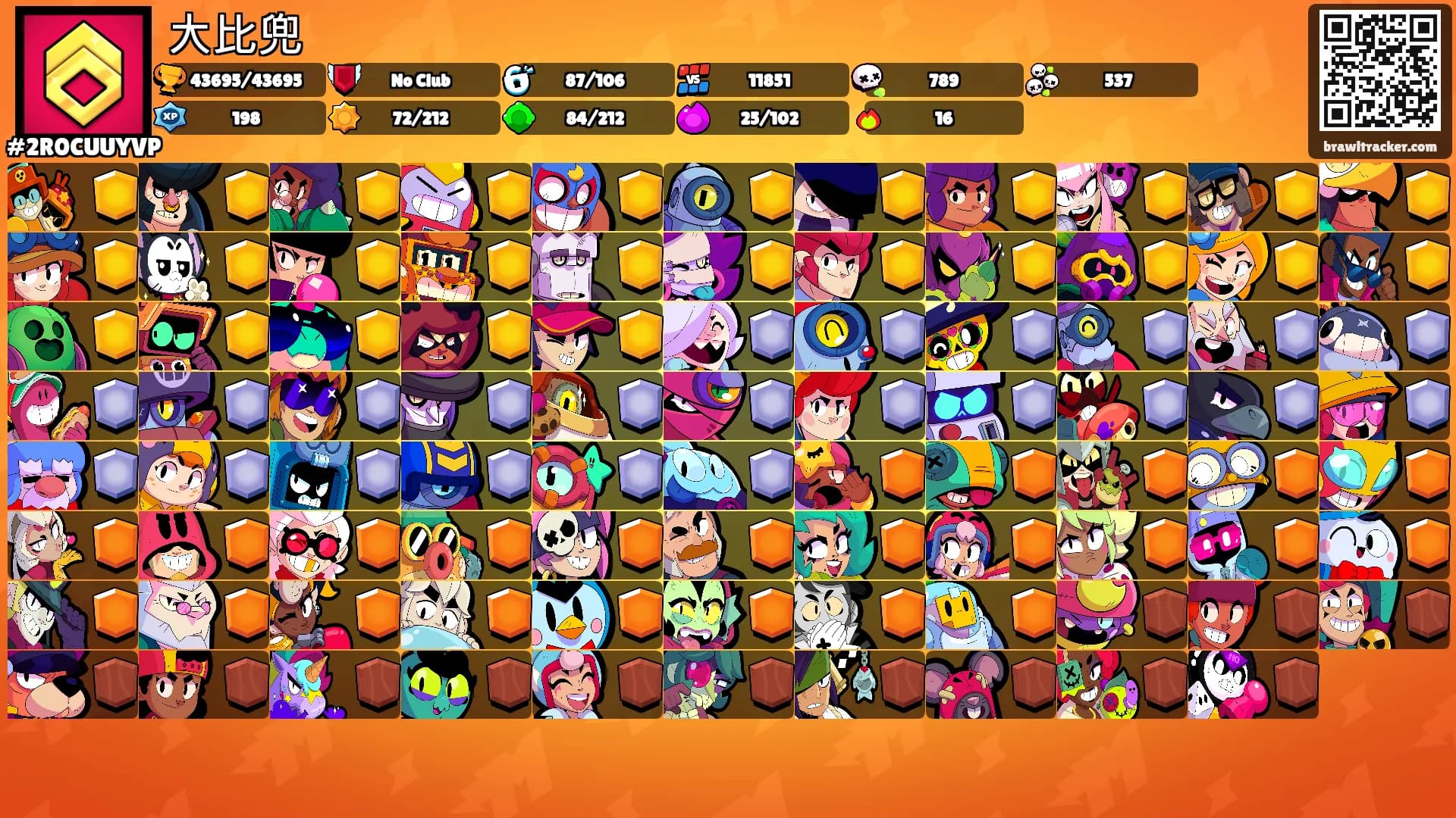 大比兜's Ranks