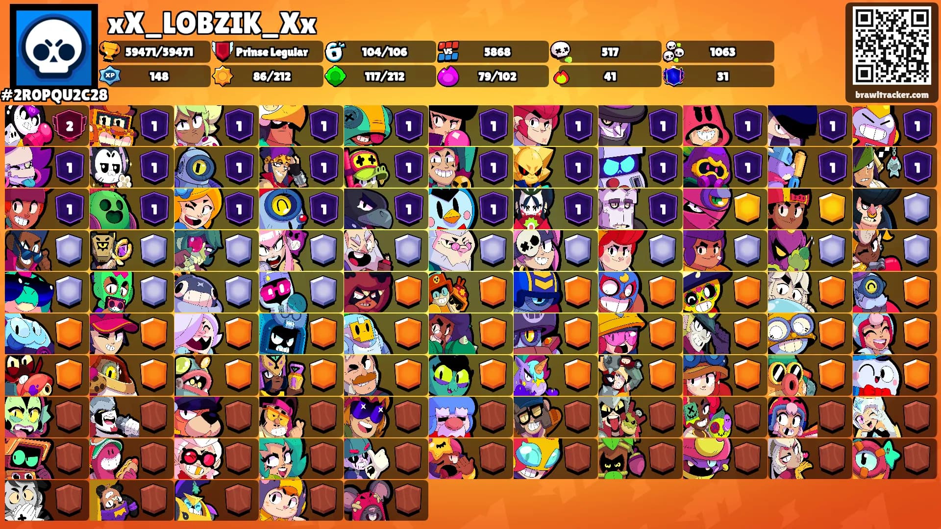 xX_LOBZIK_Xx's Ranks