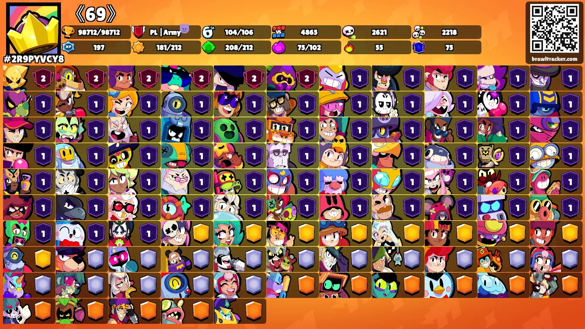 《69》's Ranks