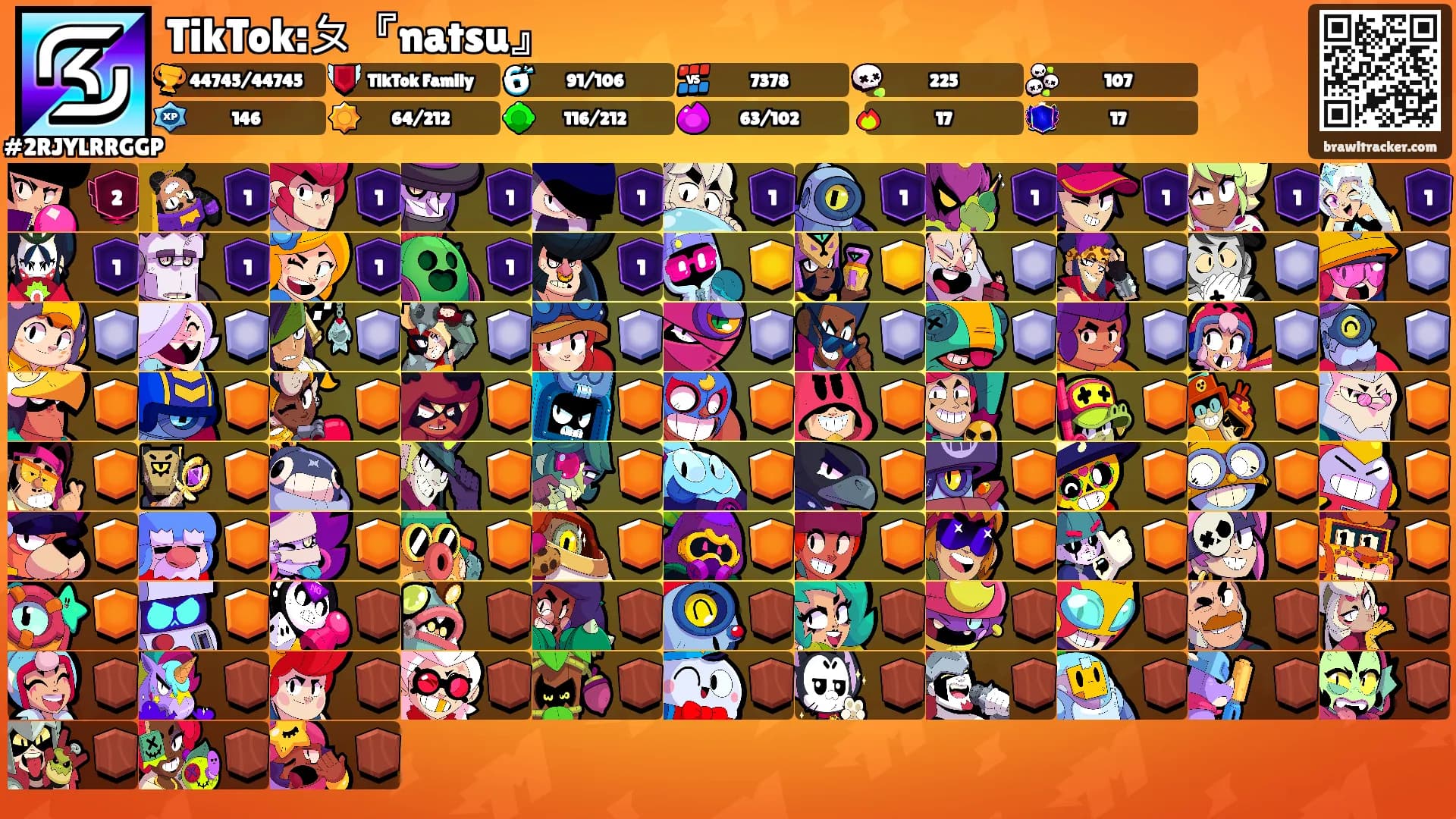 TikTok:ㄆ『natsu』's Ranks