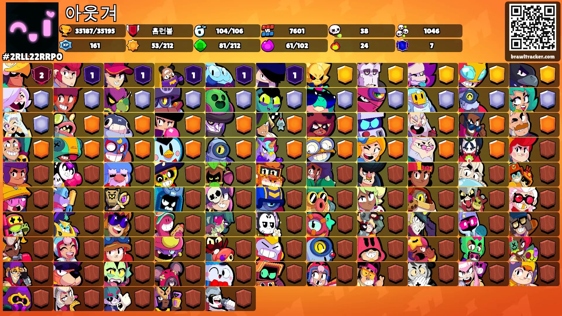 아웃겨's Ranks