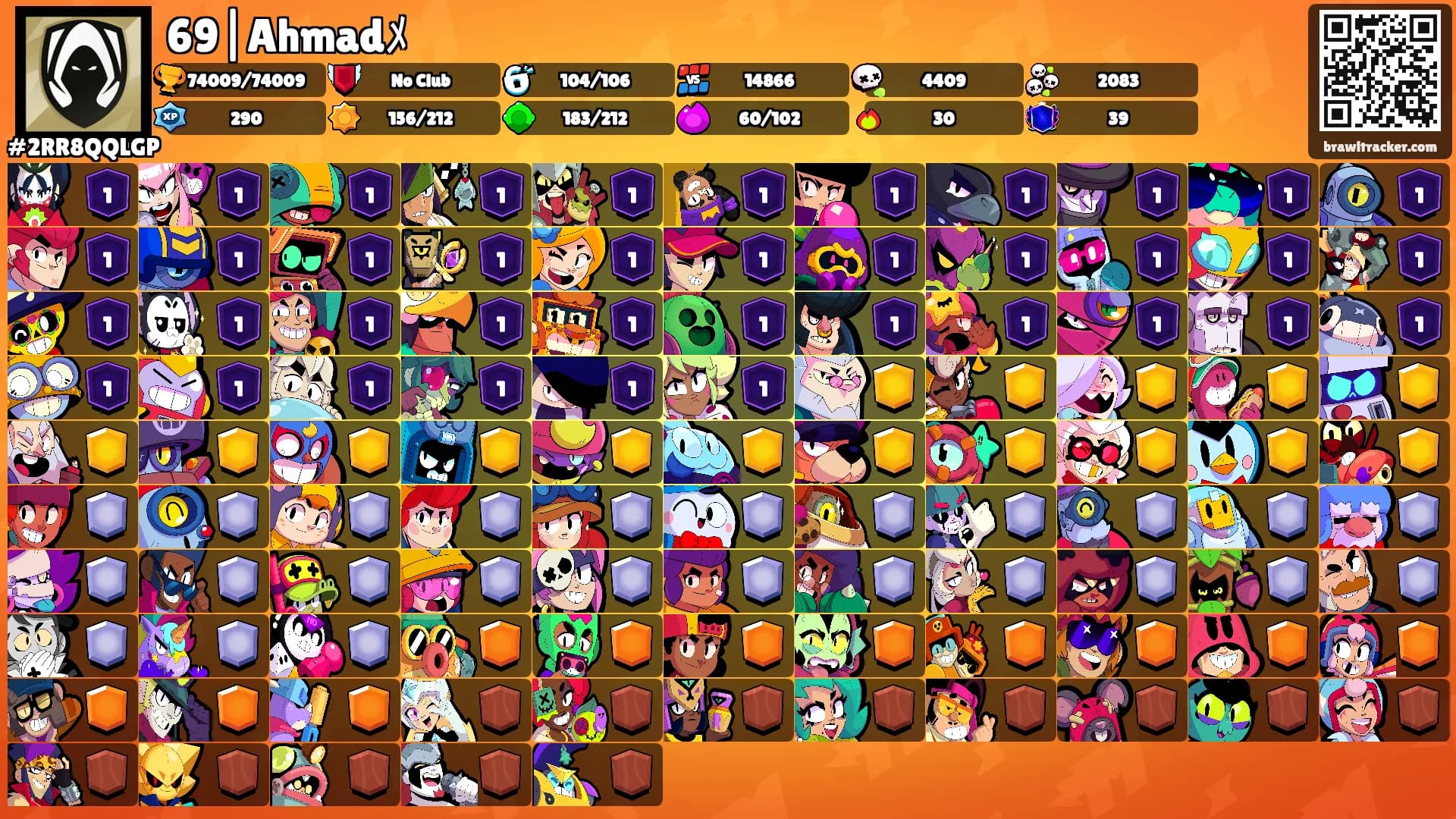 69|Ahmadﾒ's Ranks
