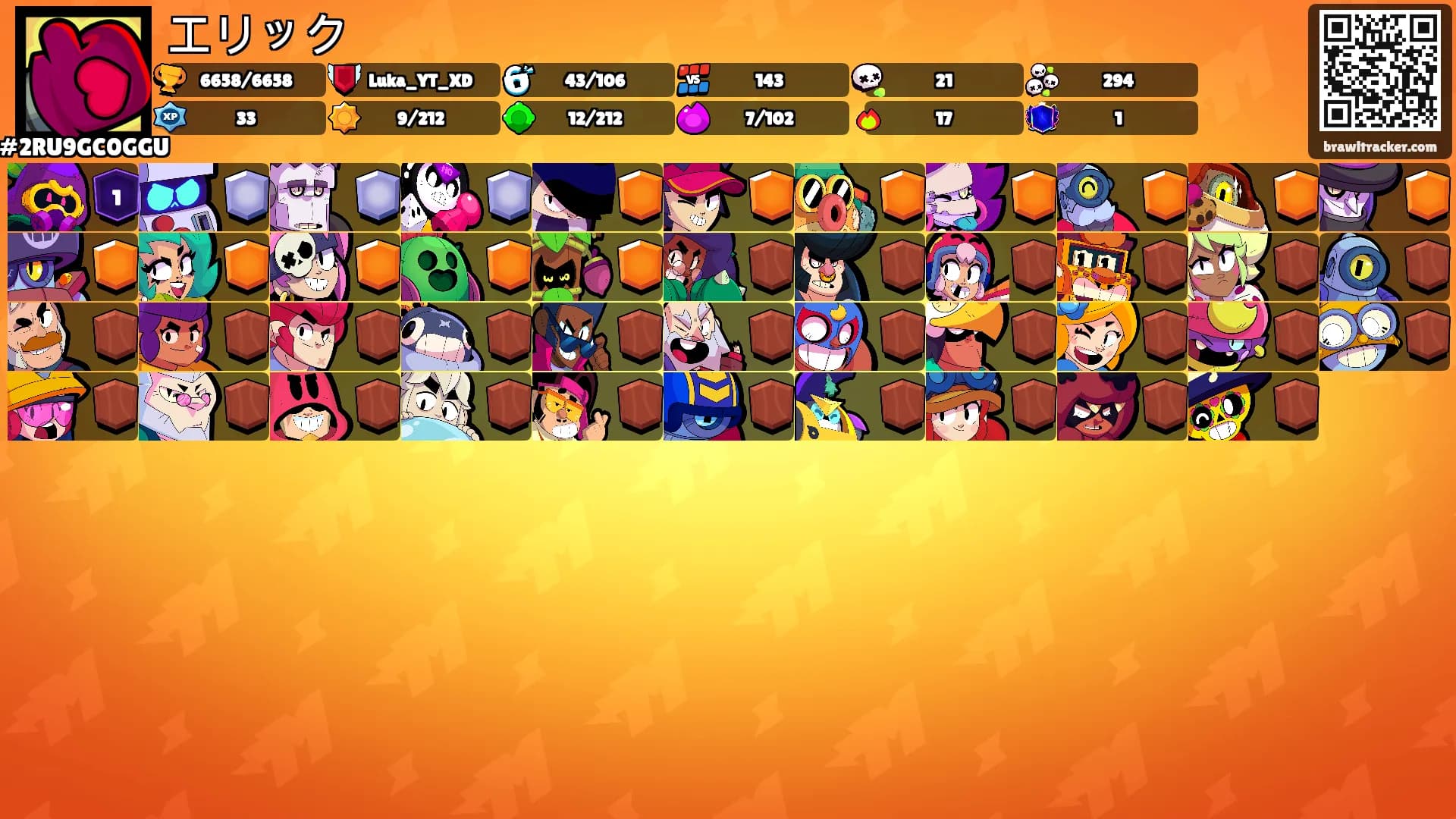 エリック's Ranks