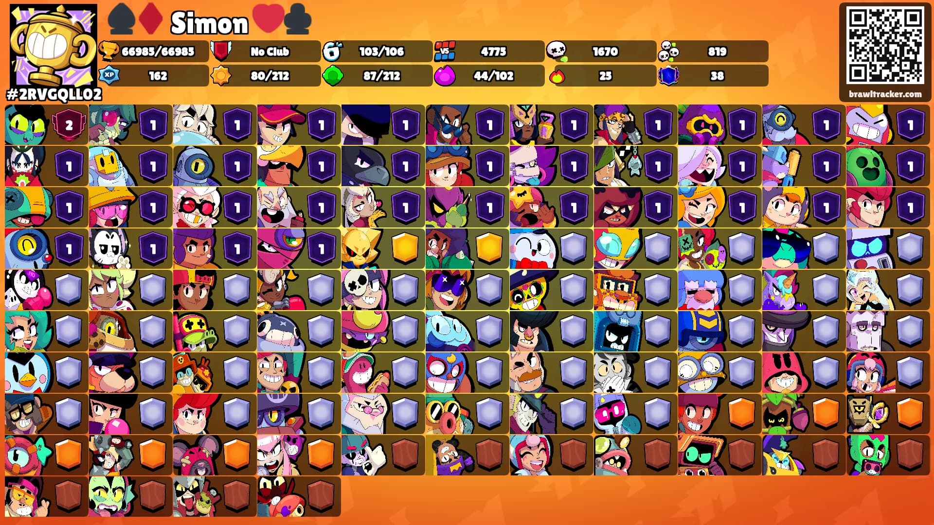 ♠️♦️ Simon ❤️♣️'s Ranks