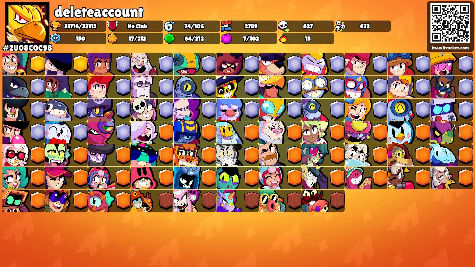 deleteaccount's Ranks
