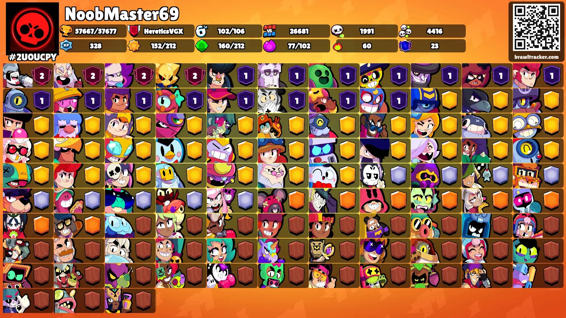 NoobMaster69's Ranks