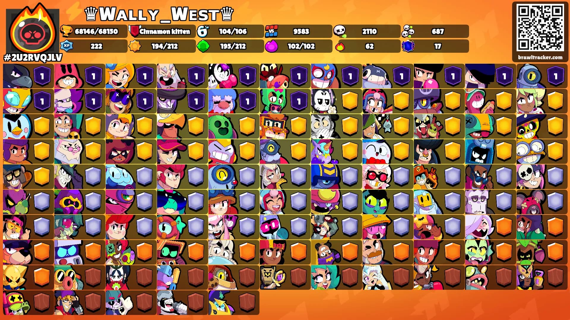 ⚡♛Wᴀʟʟʏ_Wᴇꜱᴛ♛⚡'s Ranks