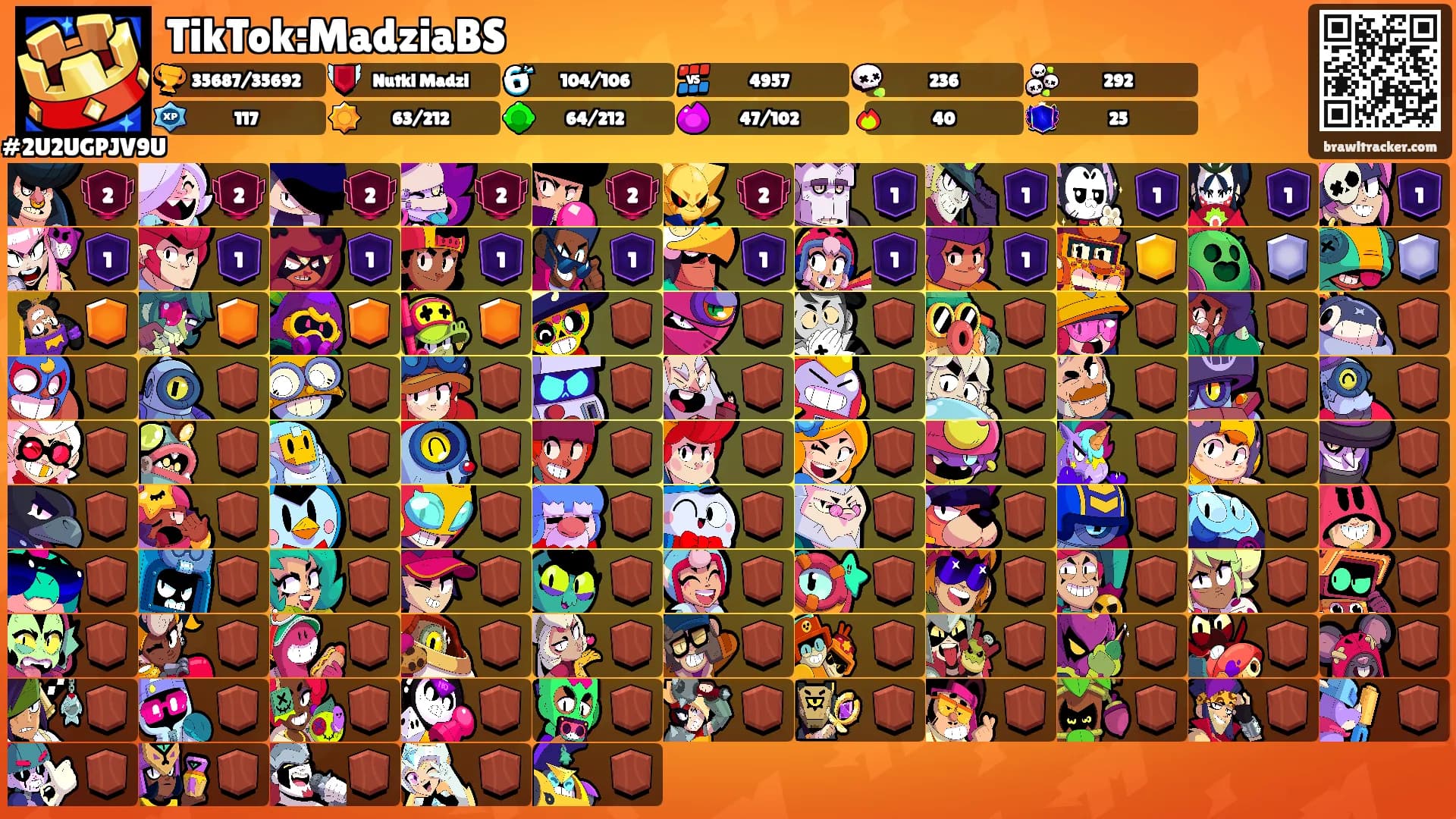 TikTok:MadziaBS's Ranks