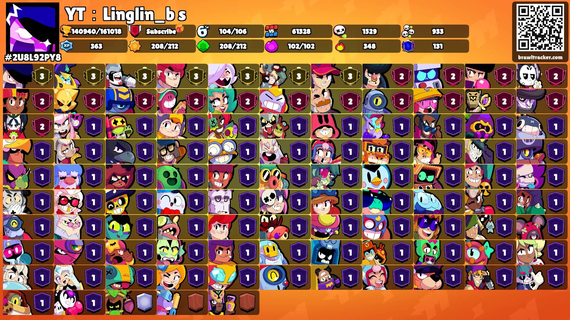 YT：Linglin_b s's Ranks