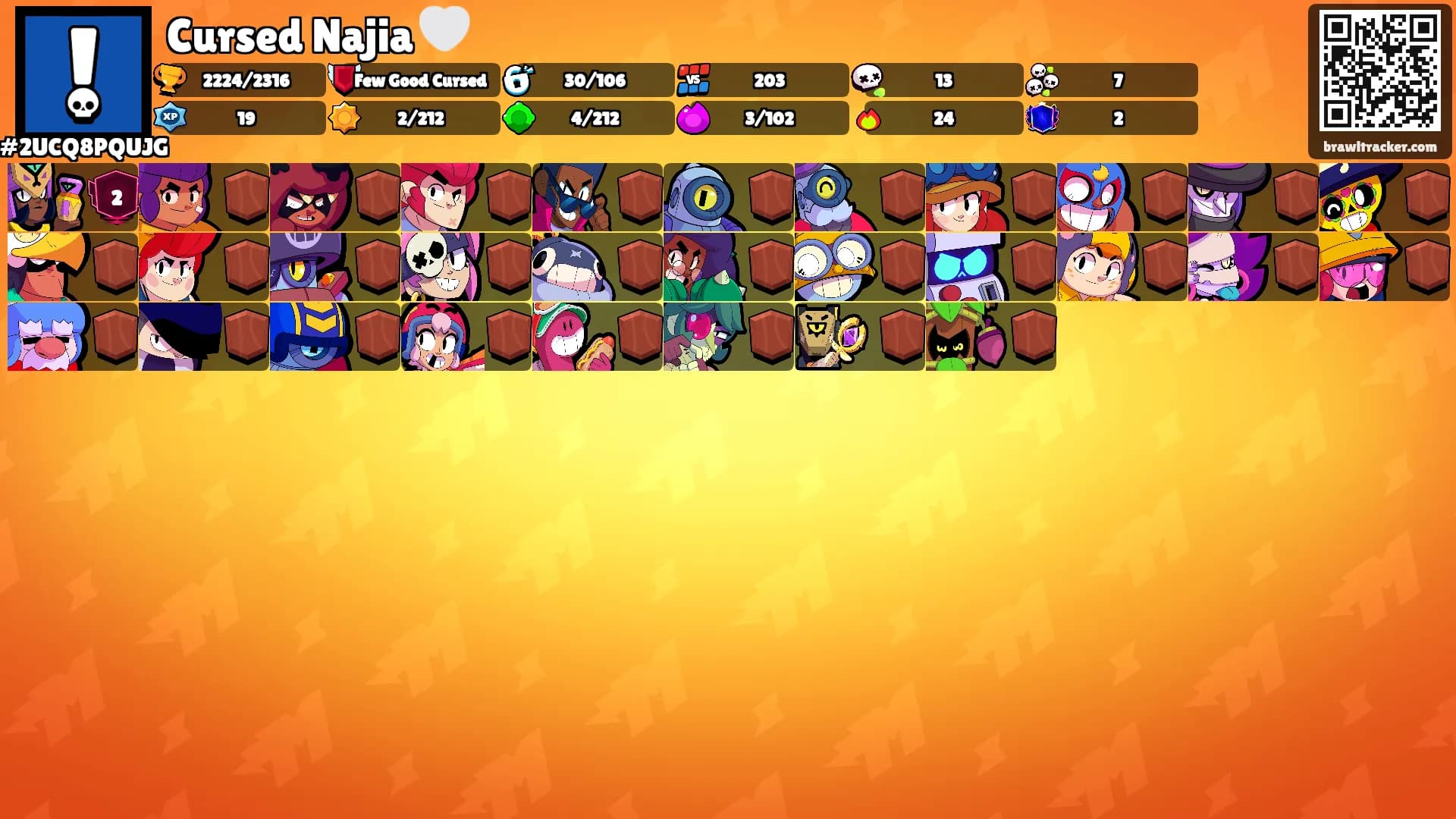 Cursed Najia 🤍's Ranks