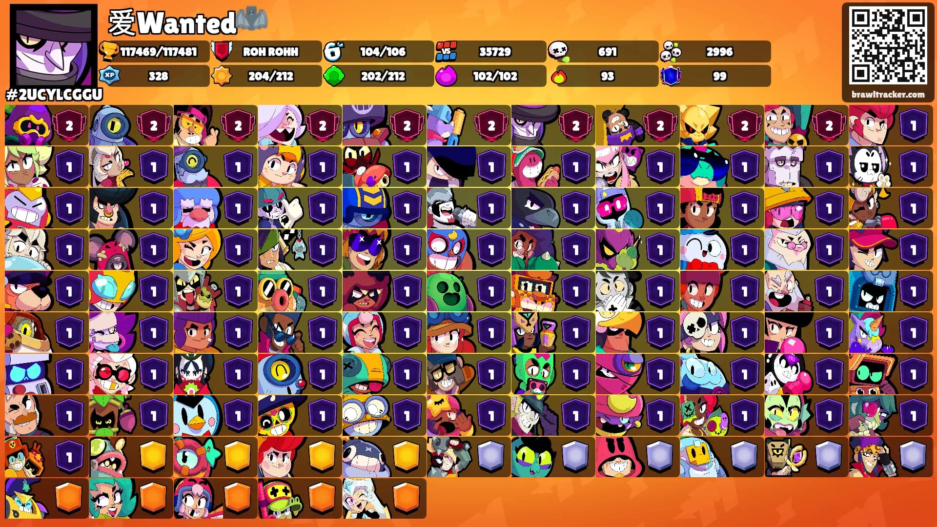 爱Wanted🦇's Ranks