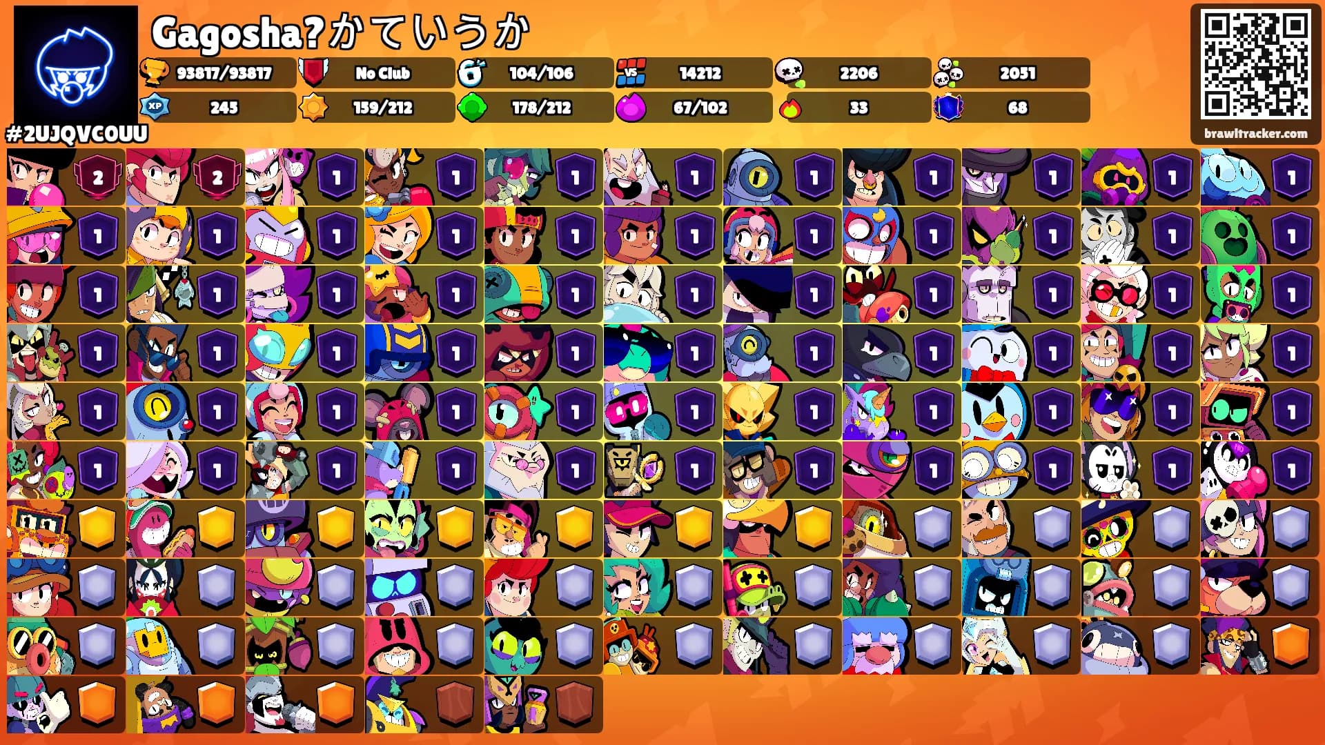 Gagosha?かていうか's Ranks