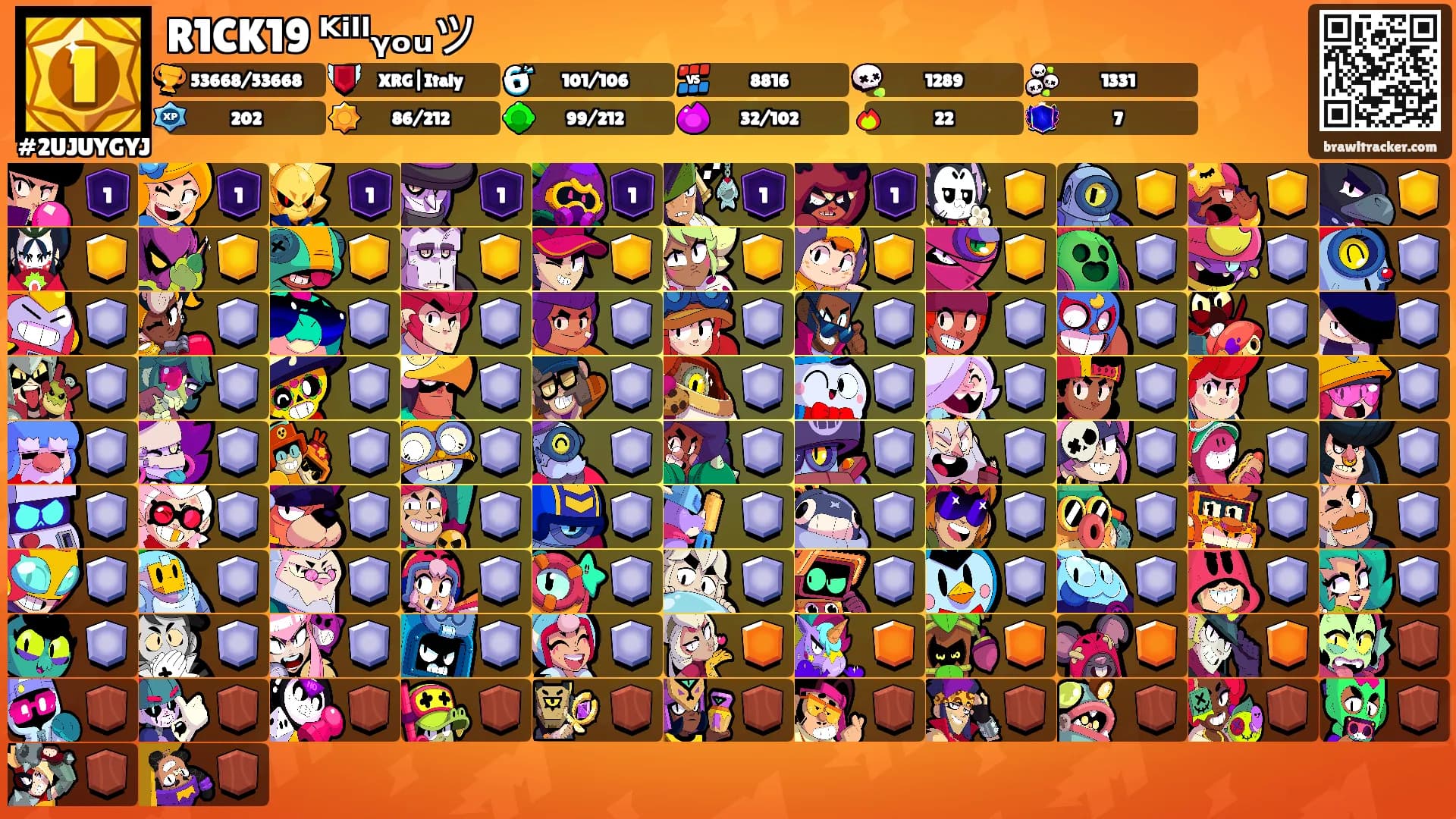 R1CK19 ᴷⁱˡˡᵧₒᵤツ's Ranks