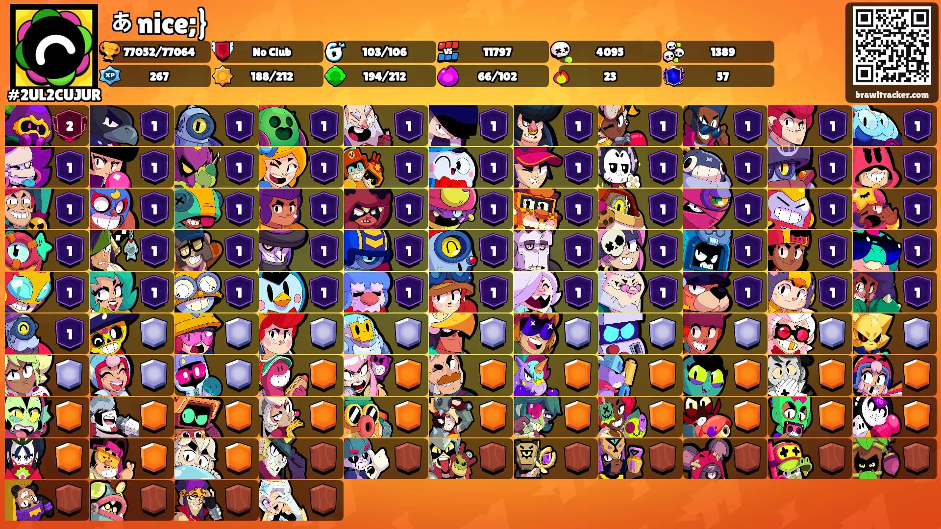 ぁnice;}'s Ranks