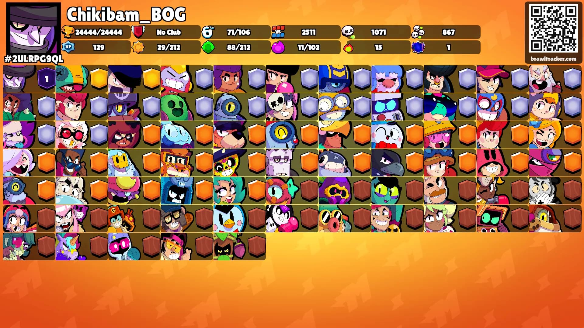 Chikibam_BOG's Ranks
