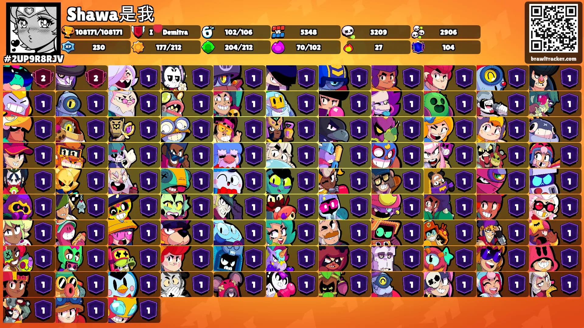 Shawa是我's Ranks
