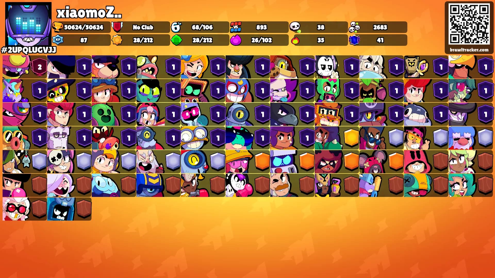 xiaomoZ..'s Ranks