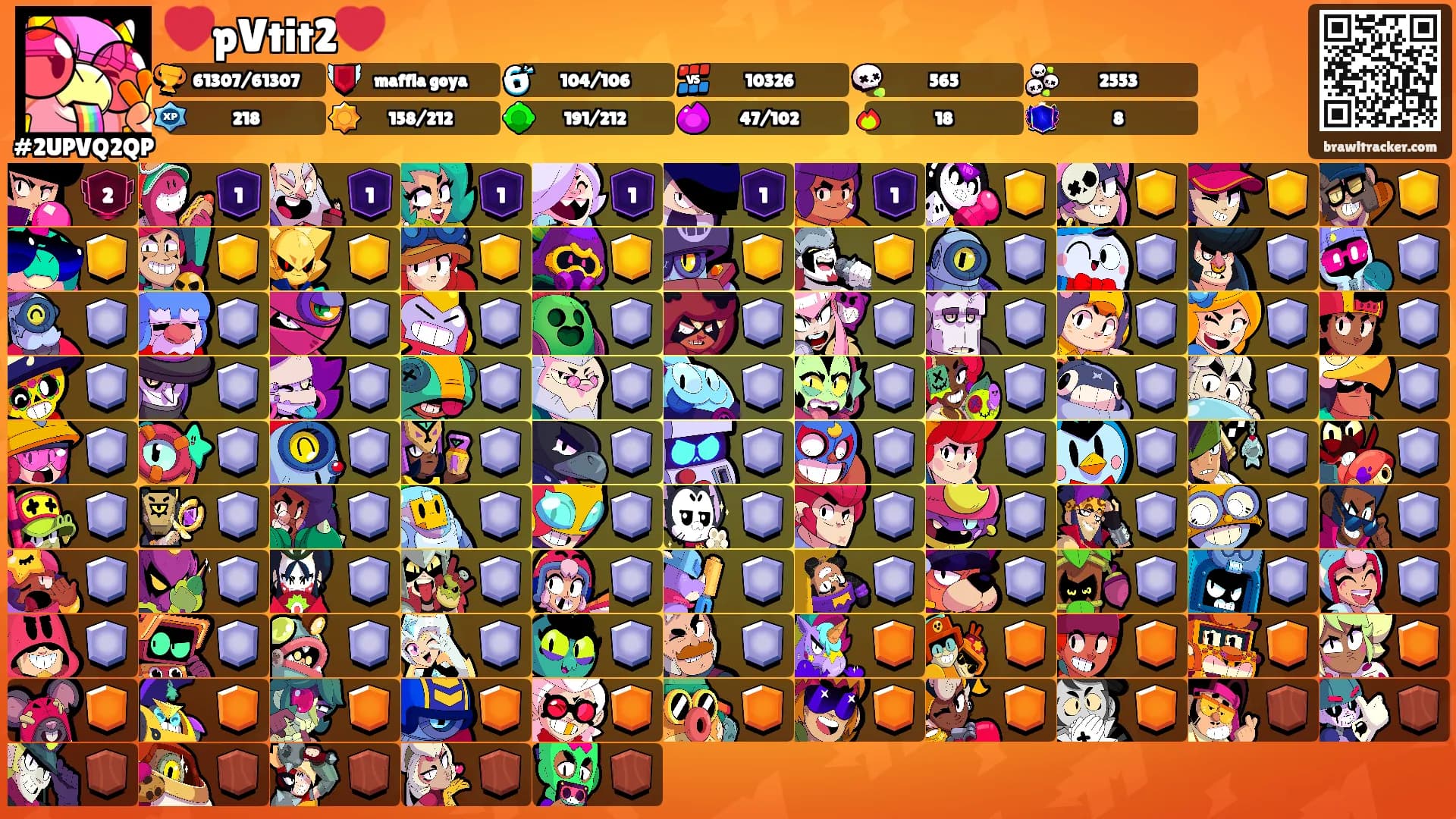 ❤️pVtit2❤️'s Ranks