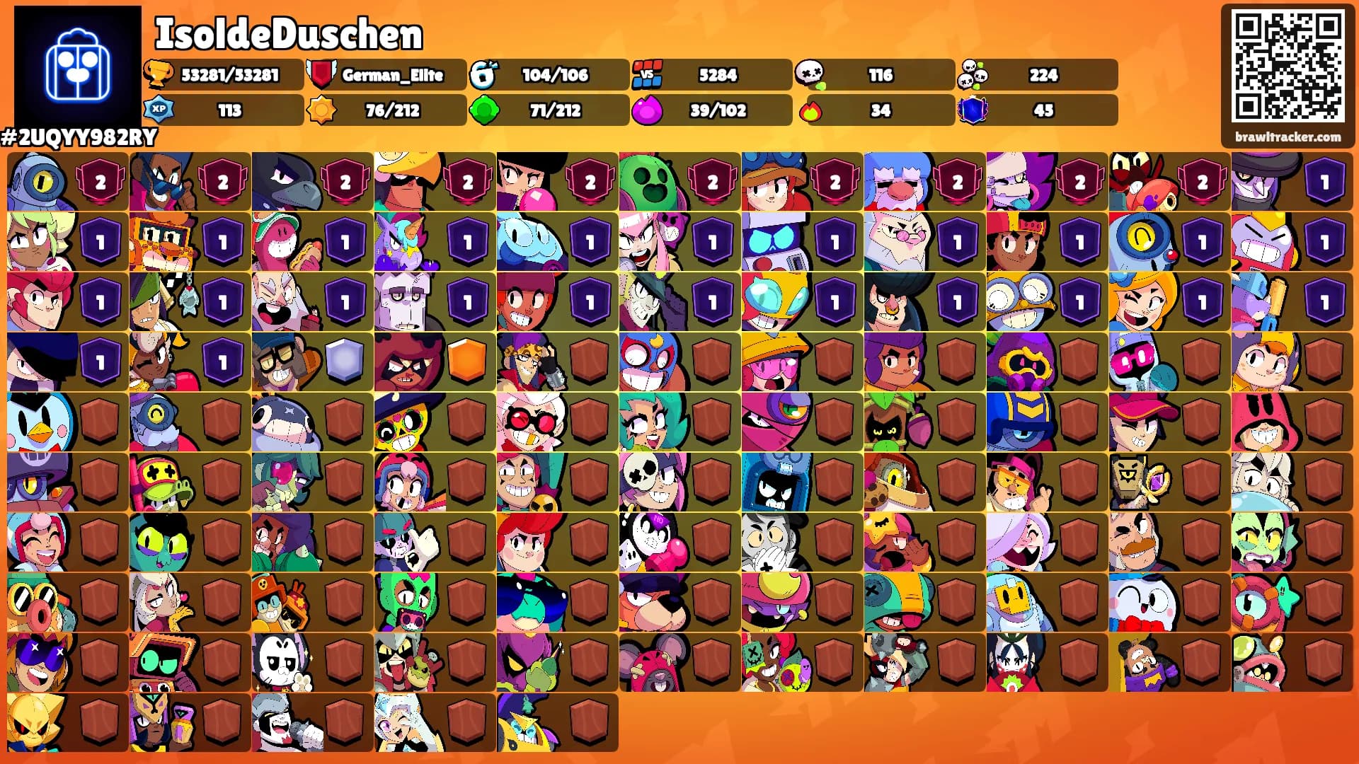IsoldeDuschen's Ranks