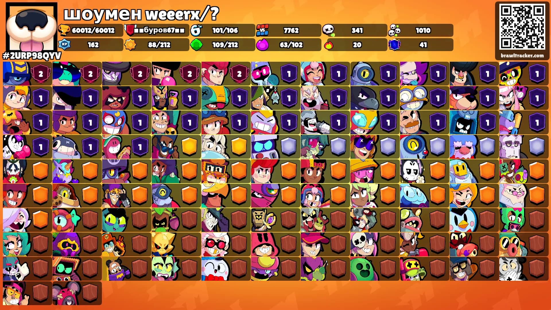 шоумен weeerx/?'s Ranks