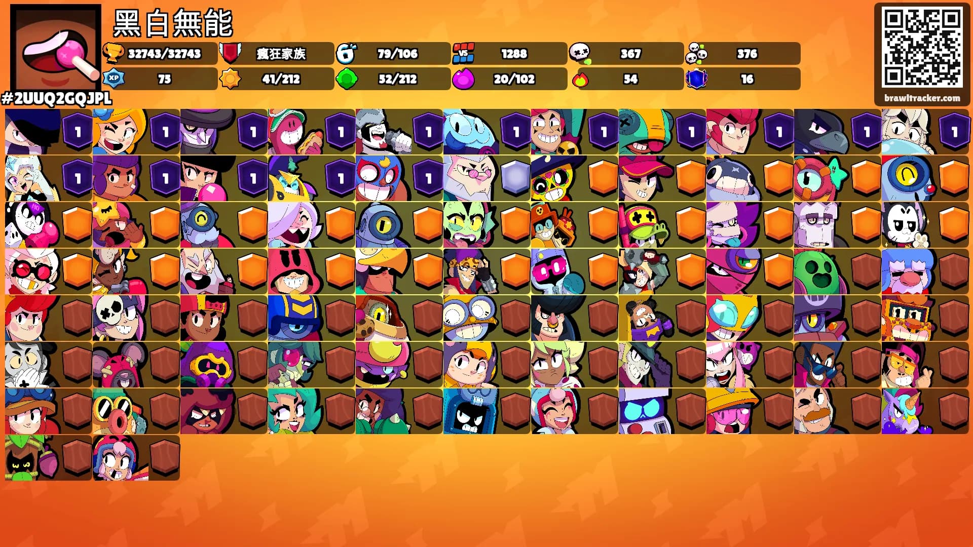 黑白無能's Ranks