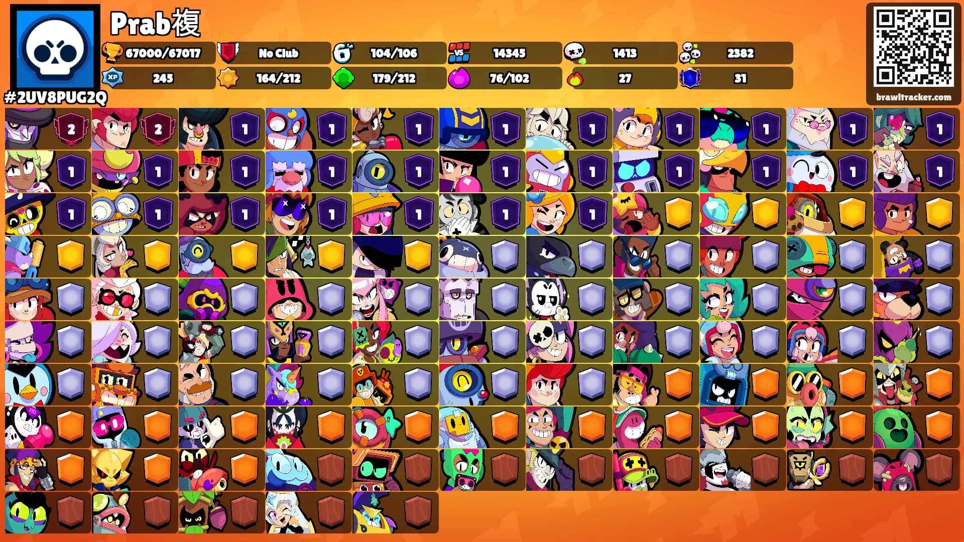 Prab複's Ranks