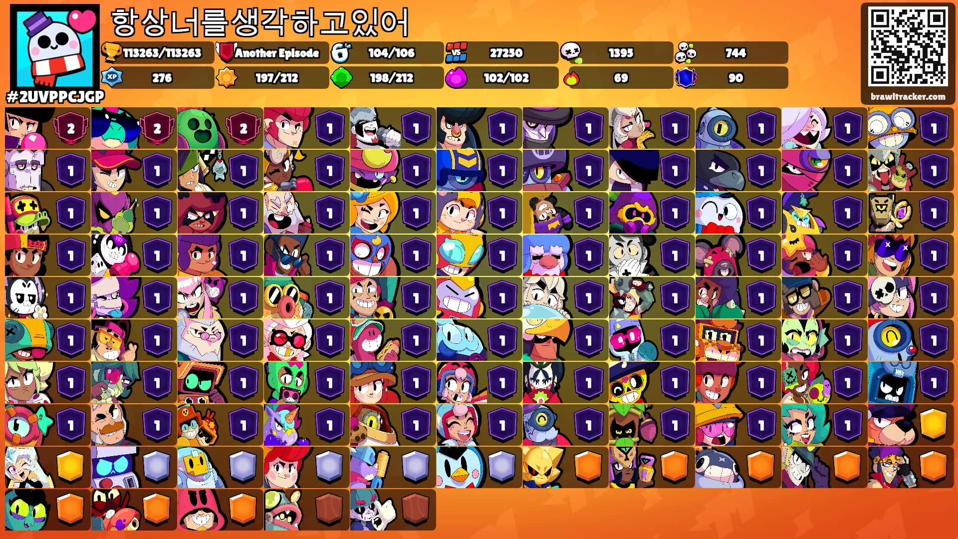 항상너를생각하고있어's Ranks