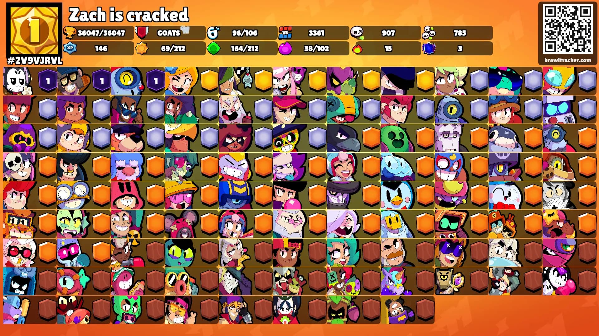 Zach is cracked's Ranks