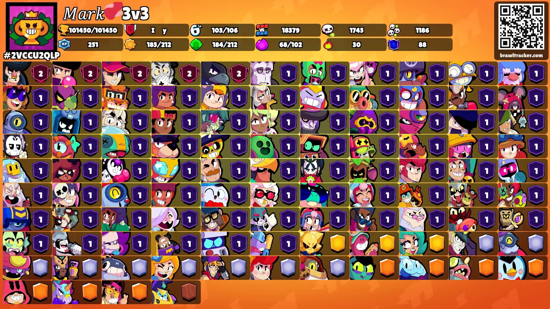 𝑀𝑎𝑟𝑘💞3v3's Ranks