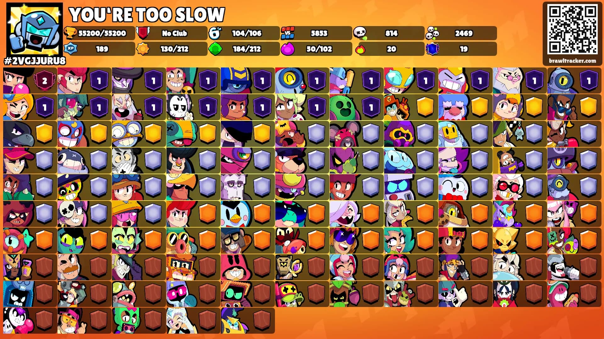 YOU‘RE TOO SLOW's Ranks