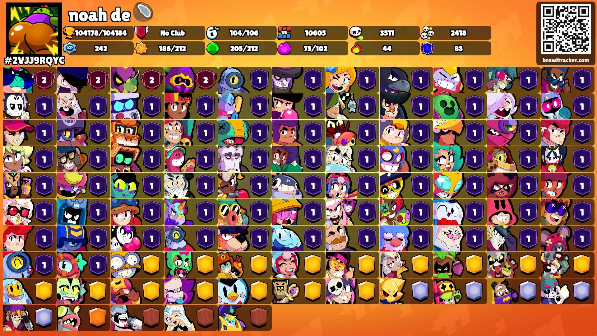 noah de 🥥's Ranks