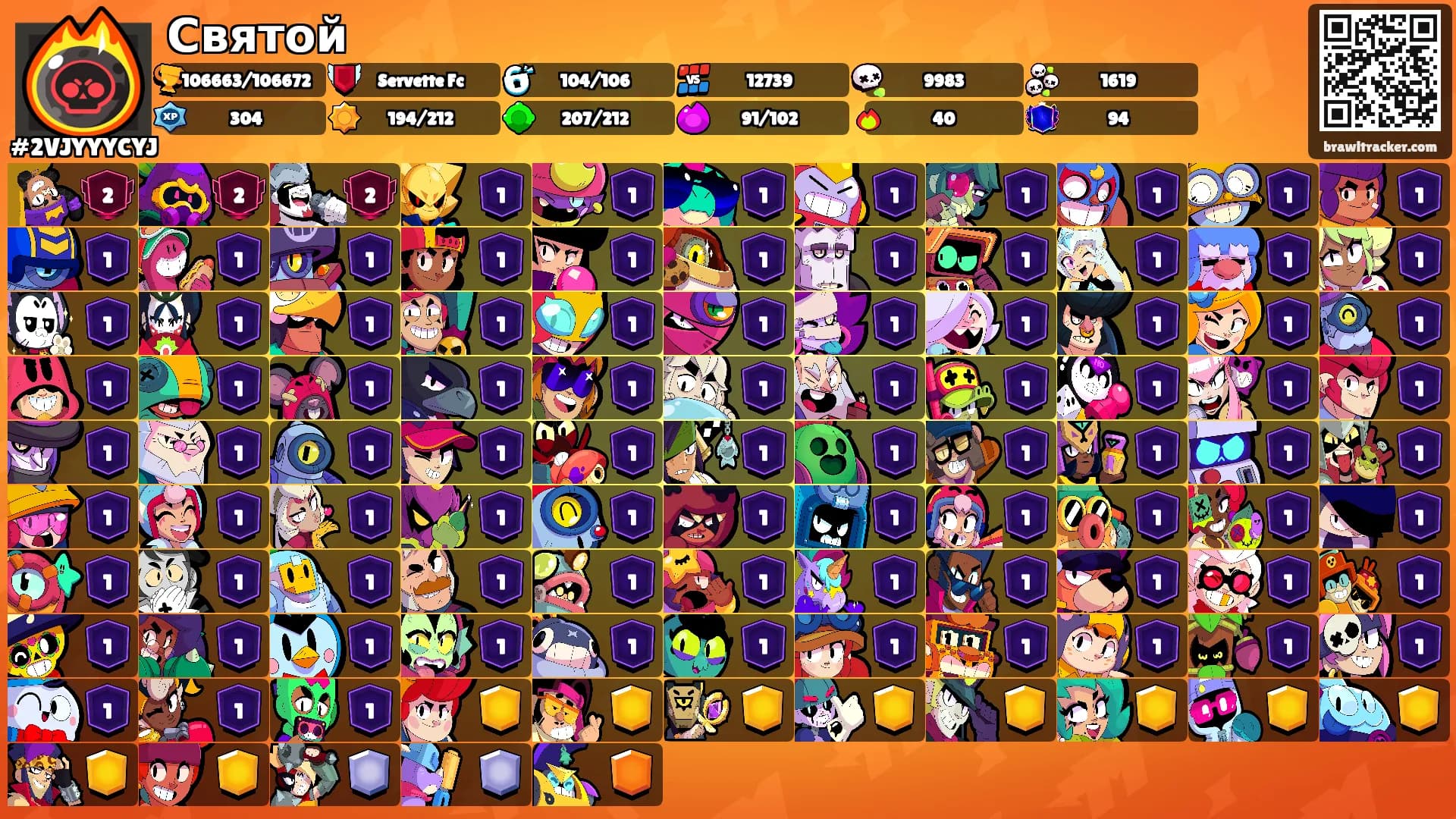 Святой's Ranks