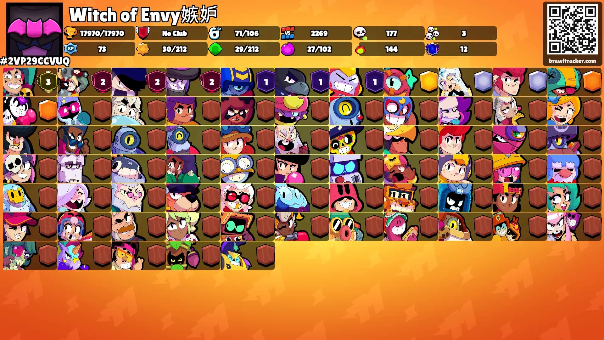 Witch of Envy嫉妒's Ranks