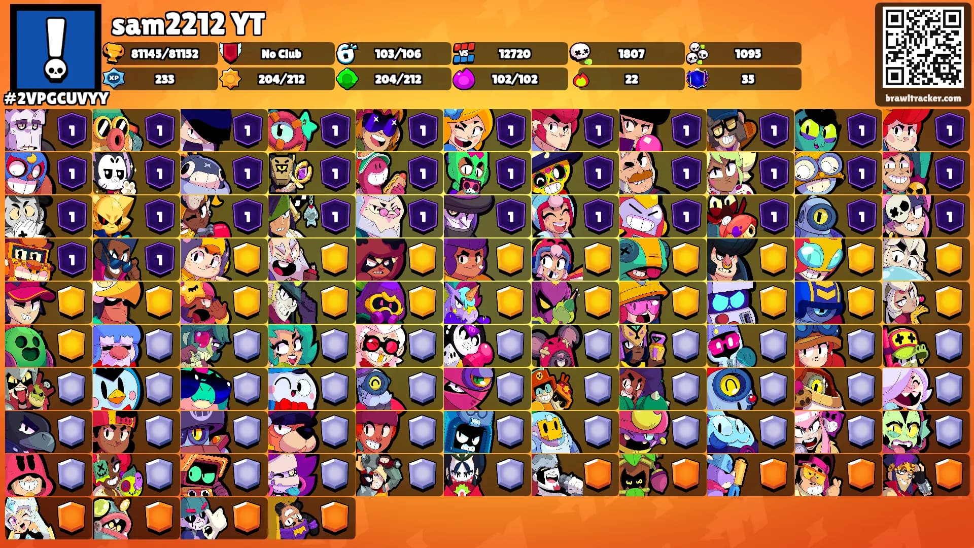 sam2212 YT's Ranks