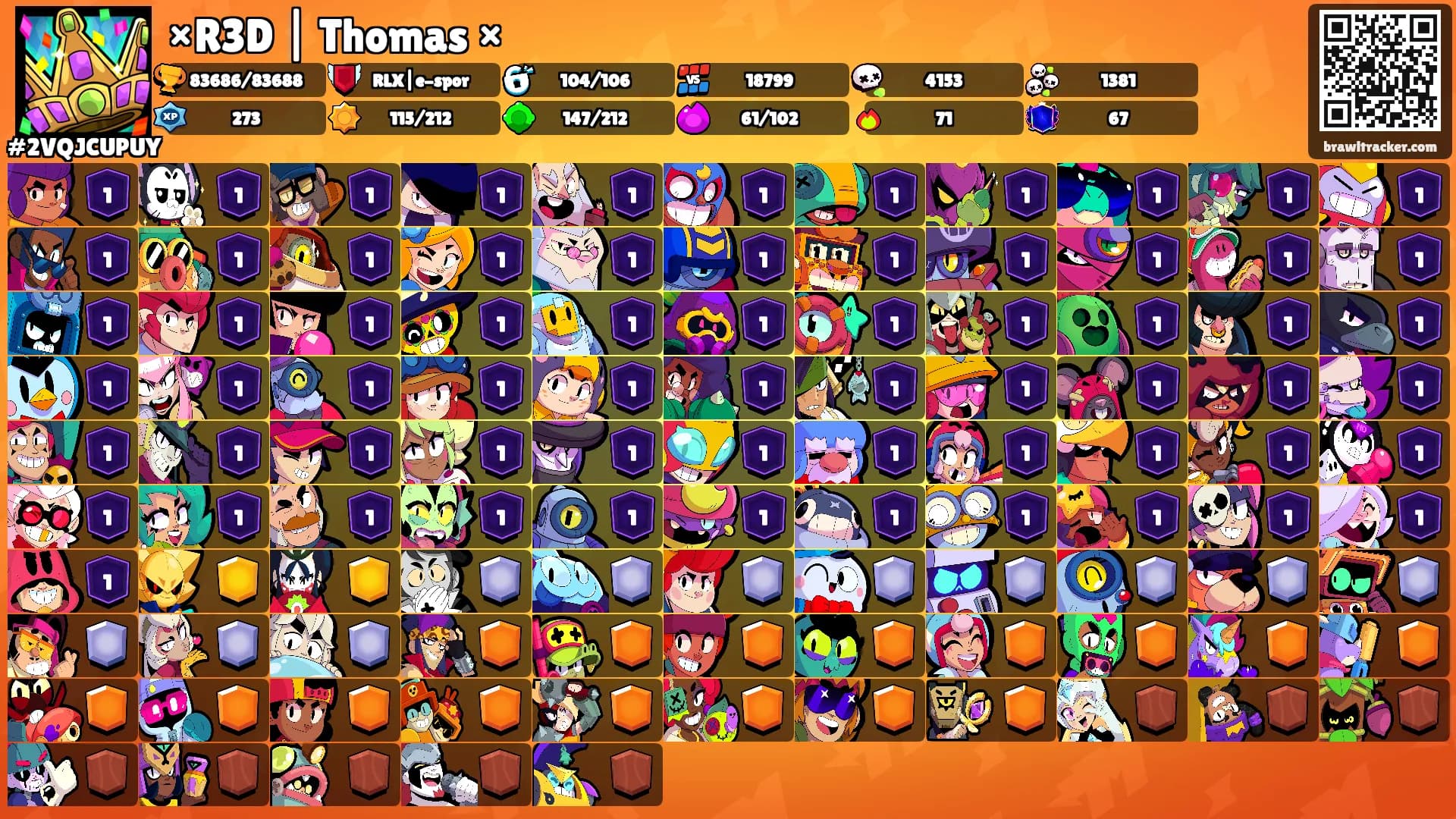 ×R3D | Thomas ×'s Ranks