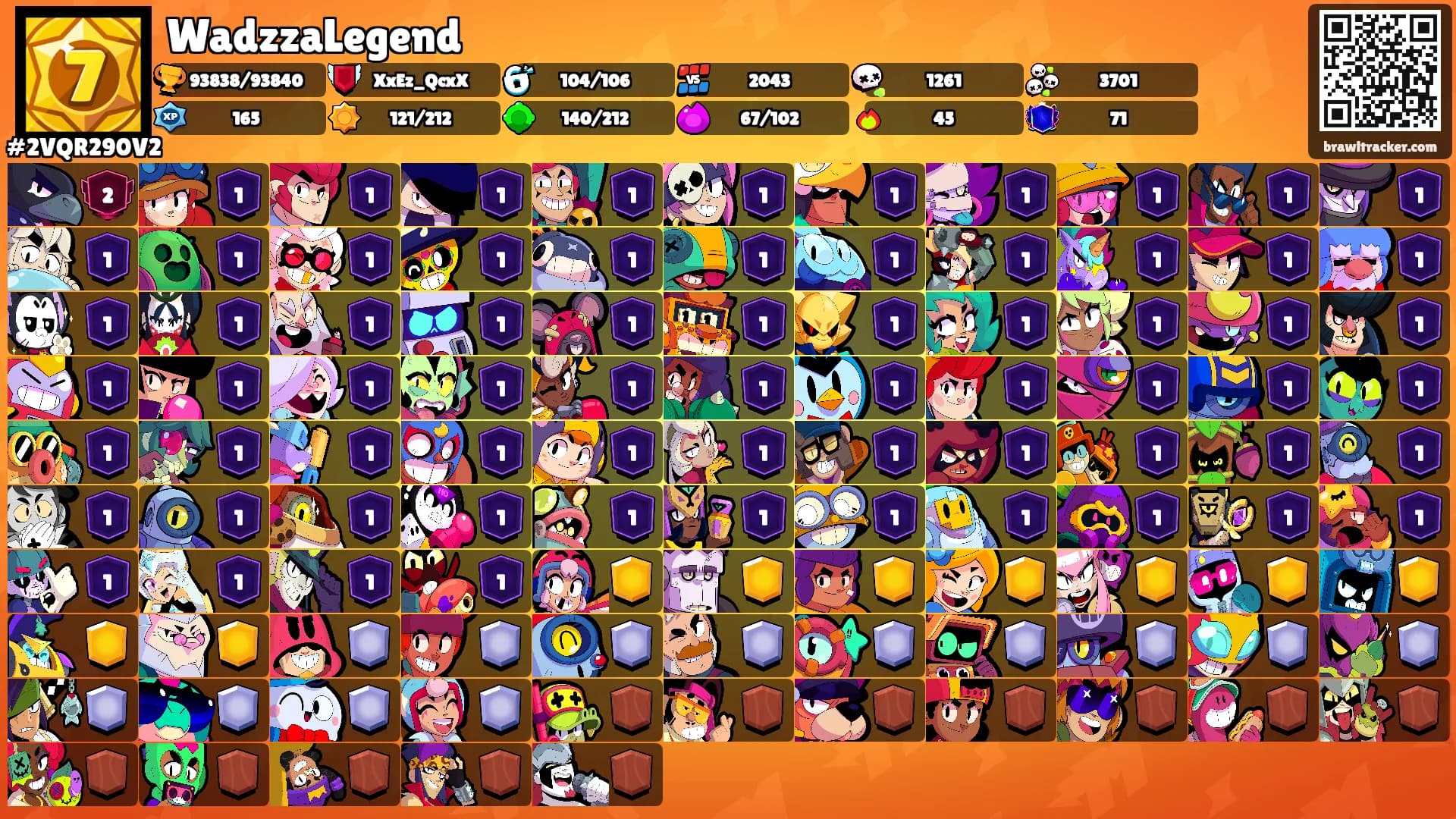WadzzaLegend's Ranks