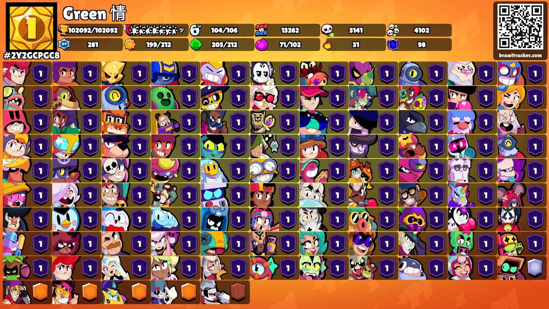 Green 情's Ranks